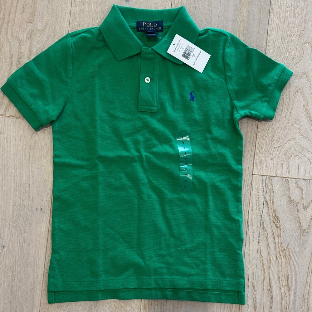 Ralph Lauren Polo Shirt Boys Green